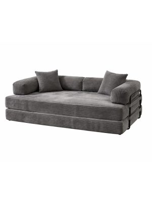 Boneless Couch 80" Convertible Modular Sofa Bed