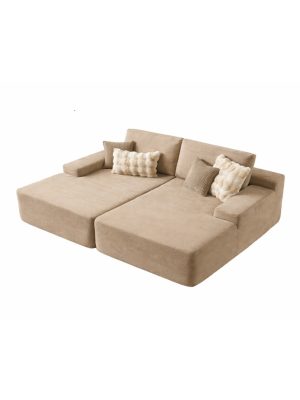 81" Boneless Sofa, Sleeper Couch, No Assembly Required