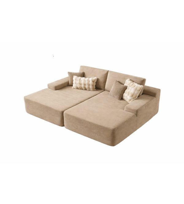 81" Boneless Sofa, Sleeper Couch, No Assembly Required
