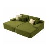 81.2" Upholstered Sleeper Sofa with Pillow, No Assembly Required