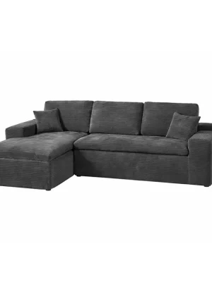 105" Modular L-Shape Sectional Sofa with Chaise, Deep Seat Cloud Couch
