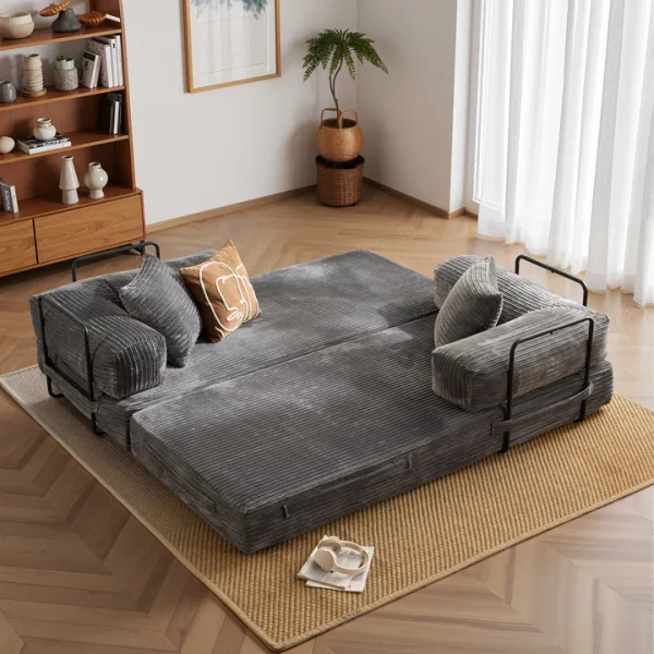 Boneless Couch 80" Convertible Modular Sofa Bed