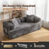 Boneless Couch 80" Convertible Modular Sofa Bed
