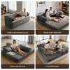 Boneless Couch 80" Convertible Modular Sofa Bed