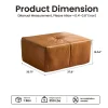 Boneless Couch 114-inch L-Shaped Sectional Sofa Ottoman