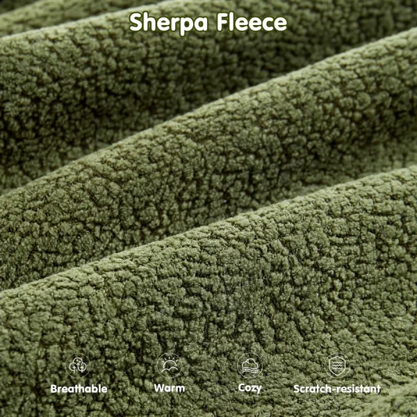 104" L-Shape Modular Couch with Chaise,Cloud Velvet Fabric,No Assembly Required